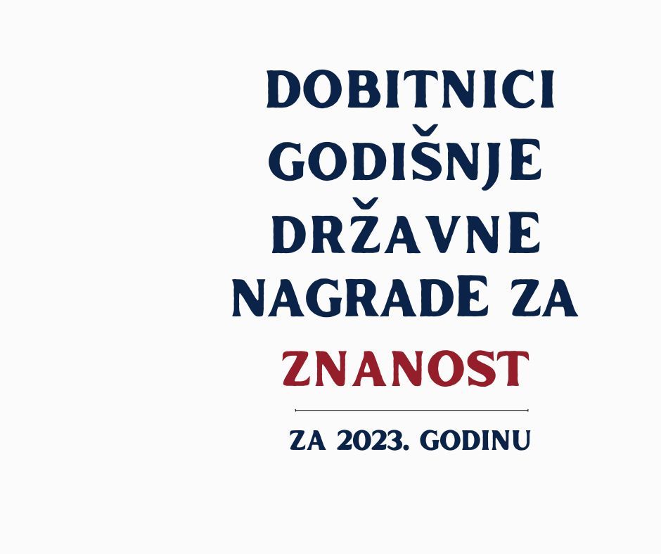 Dobitnici prestižne nagrade za znanost i profesori FHS-a